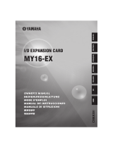 Yamaha MY16-EX User manual