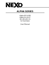 Yamaha NEXO Alpha & Alpha E Series Owner's manual