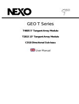 Nexo GEO T Series CD18 User manual