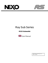 Yamaha Ray Sub RS15 User manual