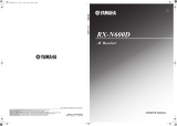 Yamaha RX-N600D User manual