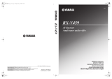 Yamaha RX-V459 User manual