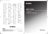 Yamaha RX-V561 User manual