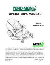 Yard-Man 53AA1A3G401 User manual