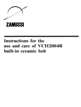 Zanussi VCH2004R User manual