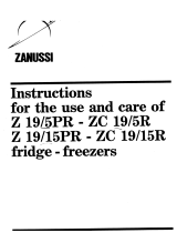 Zanussi ZC 19/15R User manual