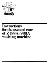 Zanussi Z988A User manual