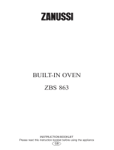 Zanussi ZBS863 User manual