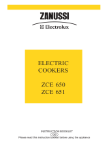 Zanussi ZCE 651 User manual