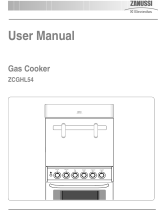 Zanussi ZCGHL54 User manual