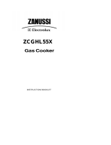 Zanussi ZCGHL55X User manual
