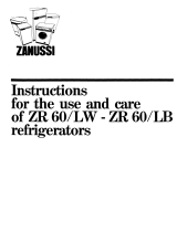 Zanussi ZR 60/LW User manual