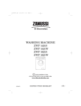 Zanussi ZWF 1621W User manual