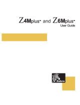 Zebra Z4Mplus DT User manual