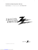 Zenith Z52SZ80 User manual