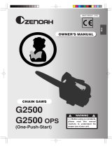 Zenoah G2500 User manual