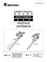 Zenoah HTZ7510, CHTZ6010 User manual