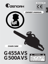 Zenoah G500AVS User manual