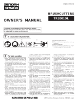 Zenoah TR2001DL User manual