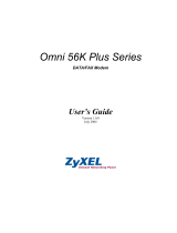 ZyXEL Communications OMNI 56K PLUS - V1.0.0 User manual