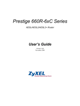 ZyXEL ADSL/ADSL2/ADSL2+ Router 660R-6xC Series User manual