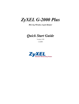 ZyXEL G-2000s User manual