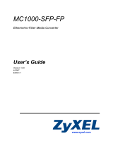 ZyXEL MC1000-SFP-FP - V 1.00 User manual