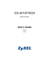 ZyXEL GS-4012F User manual