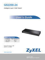 ZyXEL GS2200-24 User manual