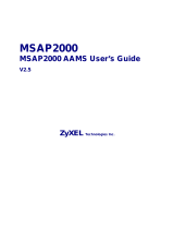 ZyXEL Multi-service Access Platform MSAP2000 User manual