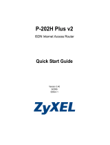 ZyXEL P-202H User manual