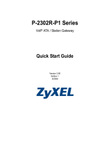 ZyXEL Communications P-2302R-P1 User manual