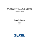 ZyXEL P-2602RL-D3A User manual