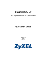 ZyXEL P-660HW-Dx v2 Owner's manual