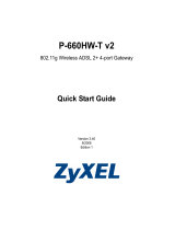 ZyXEL Communications P-660HW-T1 V2 Owner's manual