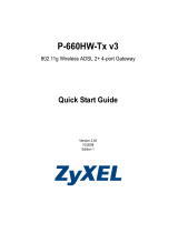 ZyXEL P-660HW-Tx v3 Series User manual