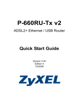 ZyXEL Communications P-660RU-T3 V2 User manual