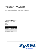 ZyXEL Communications P-661H-D1 User manual