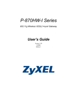 ZyXEL P-870HW-I User manual