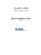 ZyXEL G-1000 User manual