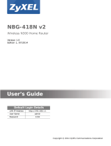 ZyXEL Communications NBG-418N User manual