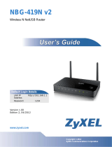 ZyXEL NBG-419N User manual