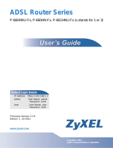 ZyXEL Communications P-661HNU-Fx User manual