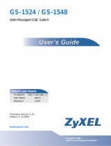 ZyXEL GS-1548 User manual
