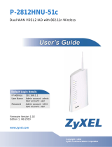 ZyXEL P-2812HNU-51c User manual