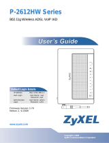 ZyXEL P-2612HW-F1 - User manual
