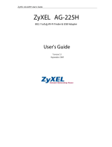 ZyXEL AG-225H User manual