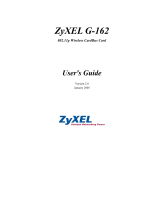 ZyXEL G-162 User manual