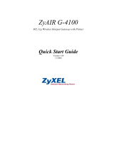 ZyXEL ZyAIR G-4100 User manual