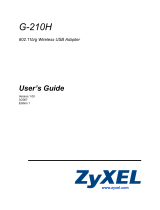 ZyXEL G210H User manual